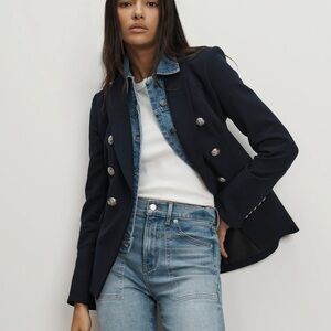 Veronica Beard Slate Denim Dickey